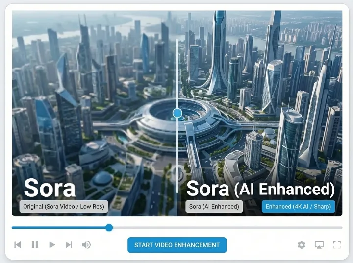 Video upscaler example