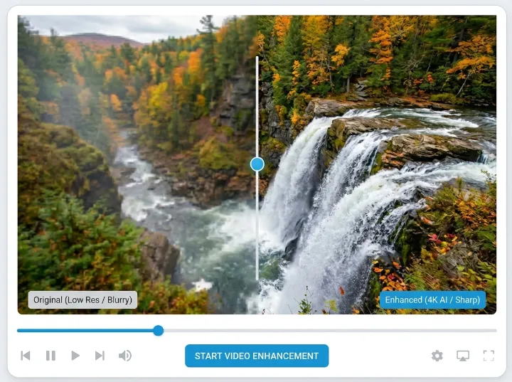 Video upscaler example