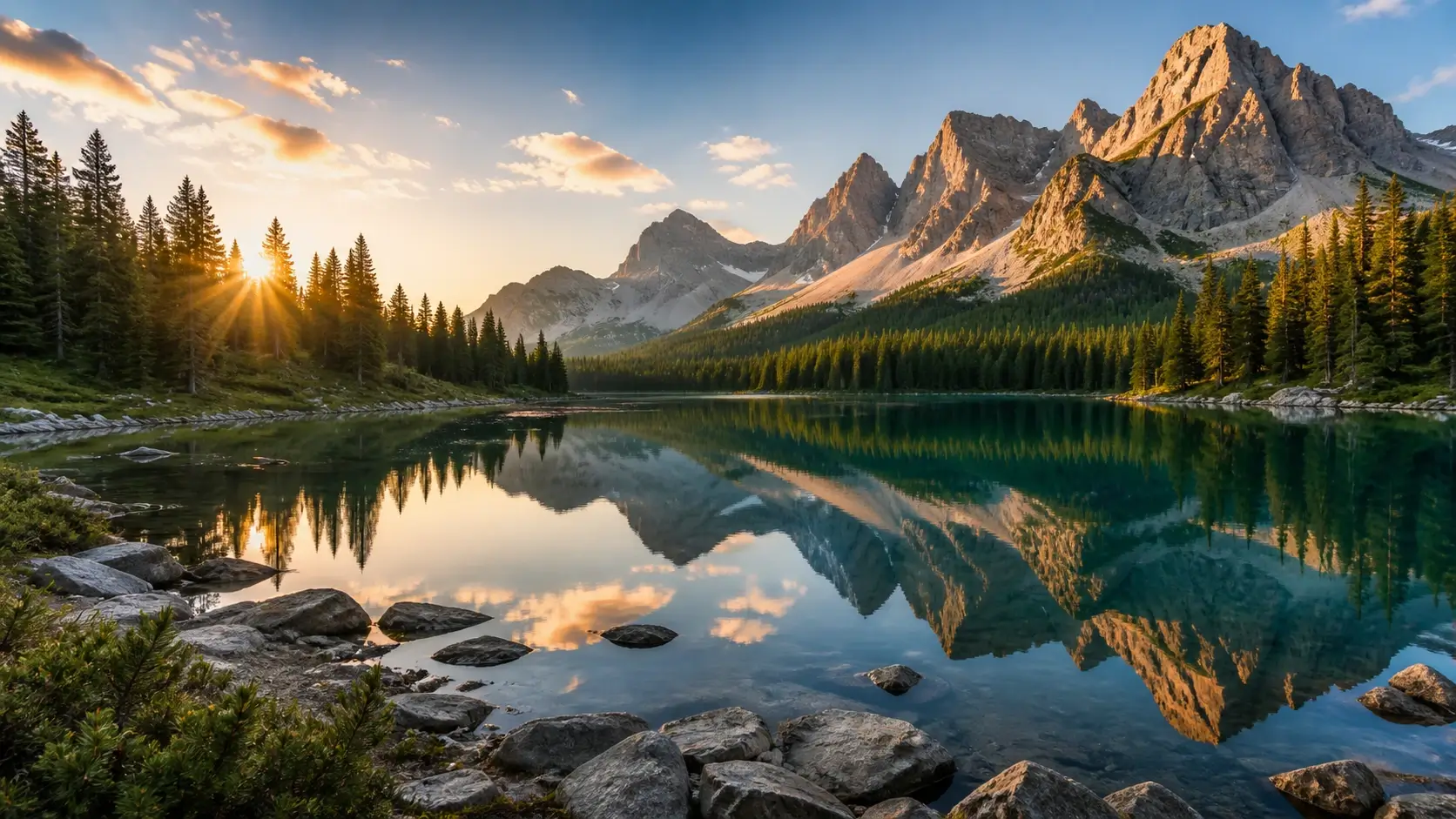 landscape image to video use case with cloud and water motion