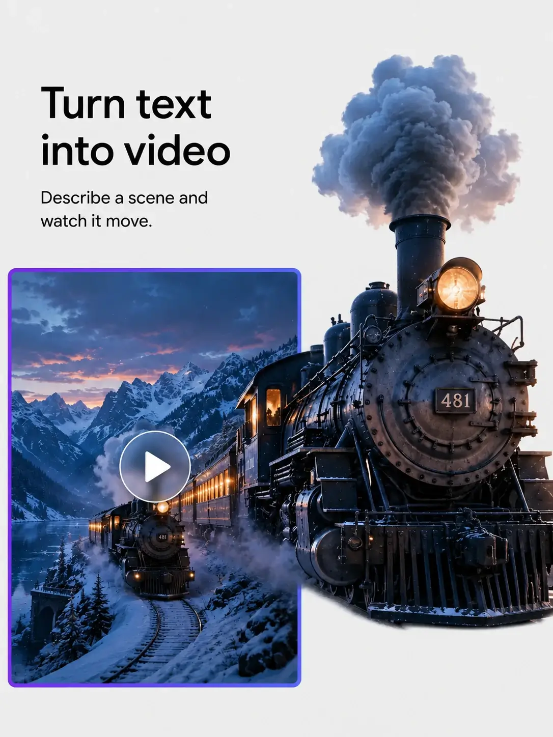 Text to video AI sample preview