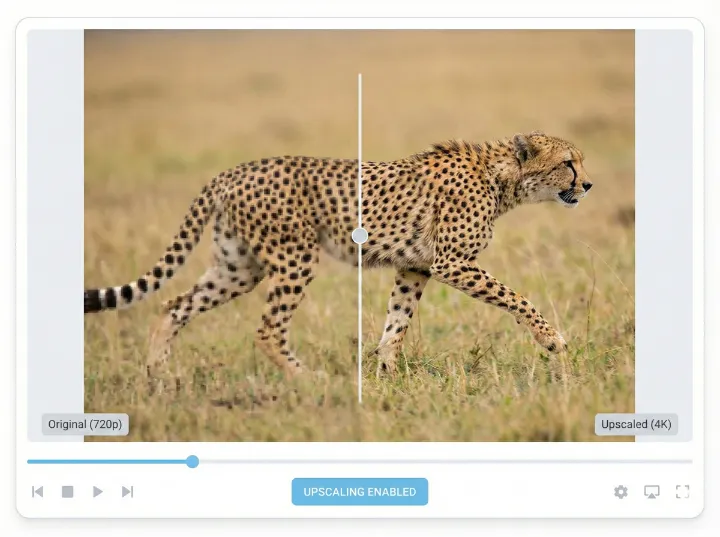 Video upscaler example
